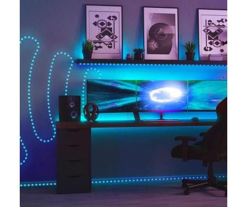 Twinkly Dots, 400 LED, IP20, 20 m, läbipaistev - Nutikas valgusriba