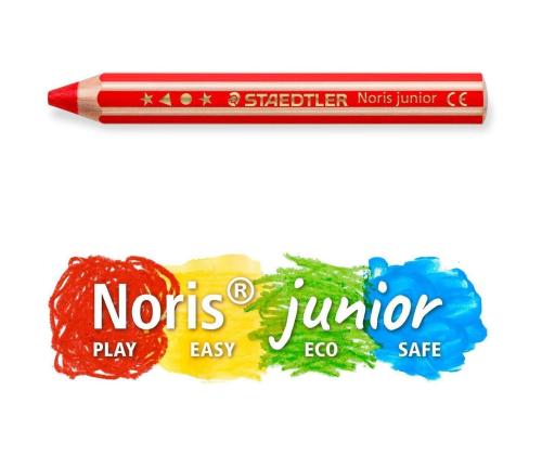 Värvipliiatsid STAEDTLER Noris Junior 3in1 6 värvi + teritaja