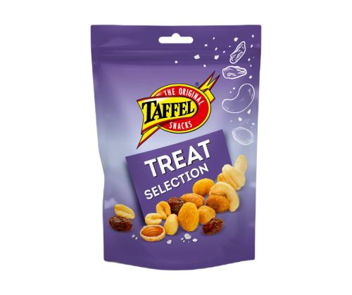 TAFFEL Röstitud, soolatud pähklite ja rosinate segu 110g