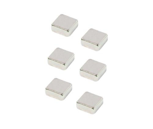 Tahvlimagnet klaastahvlile kandilised hõbedased 6tk pakis 2x3