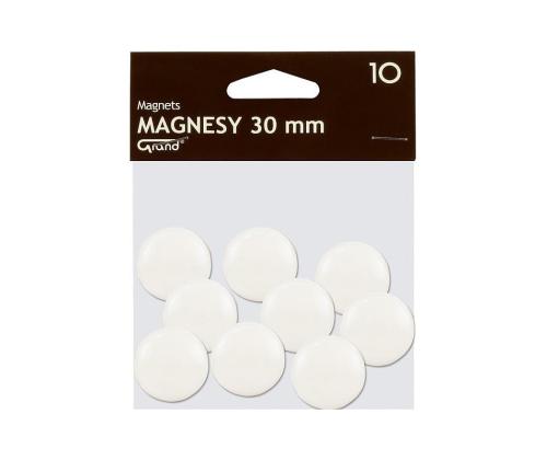 Tahvlimagnetid 30mm GRAND valge 10tk