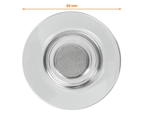 Tahvlimagnet klaastahvlile Nobo Strong 30mm läbipaistev 10tk