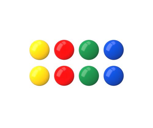 Tahvlimagnetite komplekt 30mm 8tk pakis seguvärvid ERICH KRAUSE