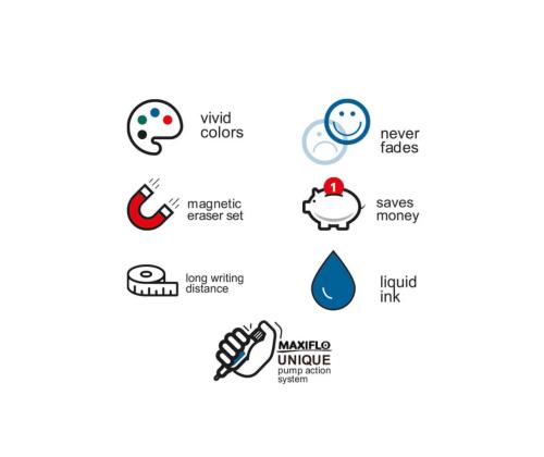 Tahvlimarker PENTEL Maxiflo pumbaga roheline