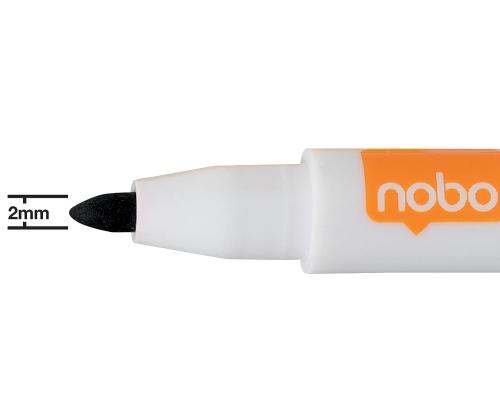 Tahvlimarkerite komplekt NOBO Rexel Mini magneti ja kustutajaga 6 värvi