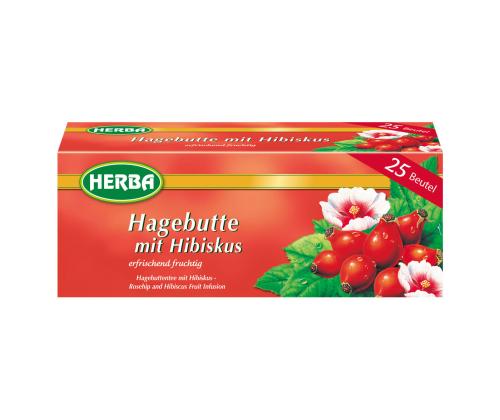 Taimetee HERBA Kibuvitsa-hibiskitee 25tk pakis ümbrikuta