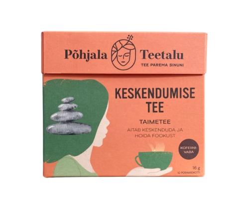 Taimetee PÕHJALA TEETALU Keskendumise tee kofeiinivaba 10 tk