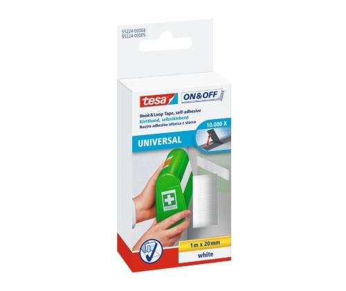 Takjateip iseliimuv TESA 20mmx1m valge