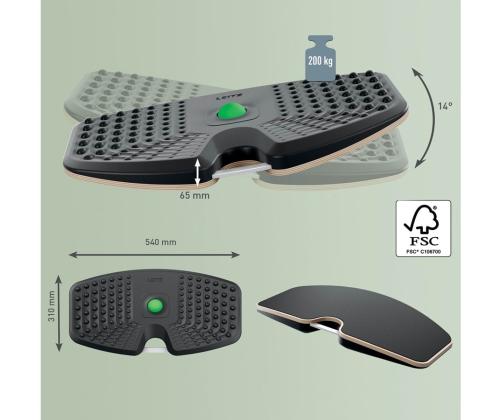 Tasakaalulaud LEITZ Ergo Balance Board 54x32cm hall