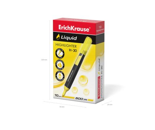 Tekstimarker ERICH KRAUSE H-30 vedela tindiga kollane