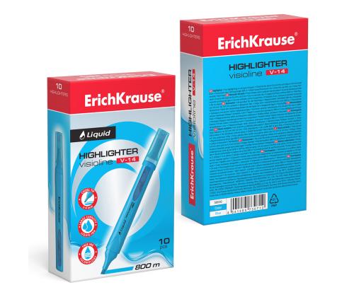 Tekstimarker ERICH KRAUSE Liquid Visioline V-14, neeonsinine