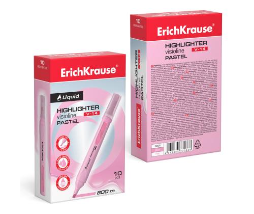 Tekstimarker ERICH KRAUSE Liquid Visioline V-14, pastellroosa