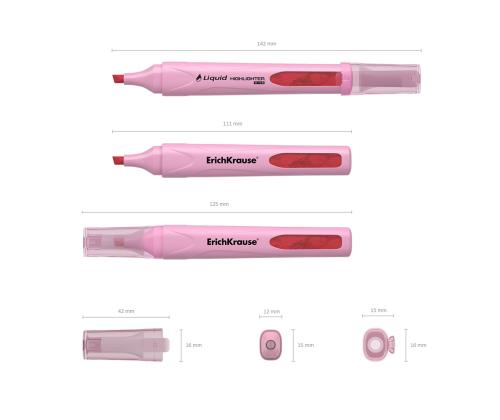 Tekstimarker ERICH KRAUSE Liquid Visioline V-14, pastellroosa