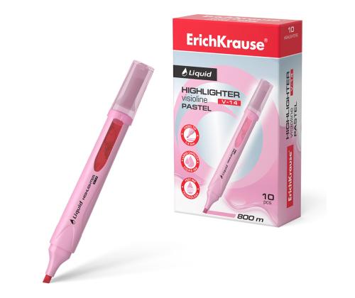 Tekstimarker ERICH KRAUSE Liquid Visioline V-14, pastellroosa