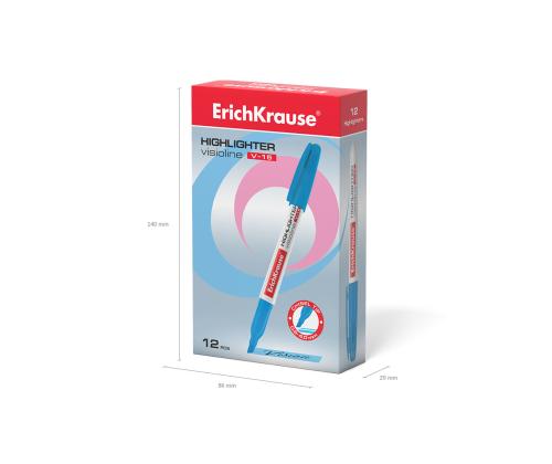 Tekstimarker ERICH KRAUSE V-15 helesinine