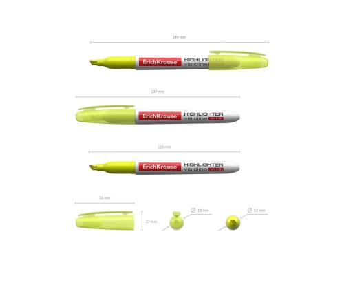 Tekstimarker ERICH KRAUSE V-15 kollane