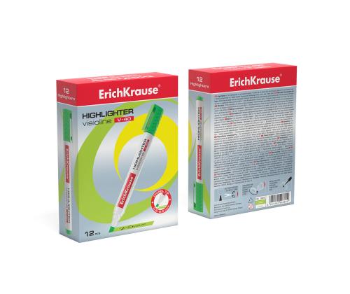 Tekstimarker ERICH KRAUSE Visioline V-40, roheline