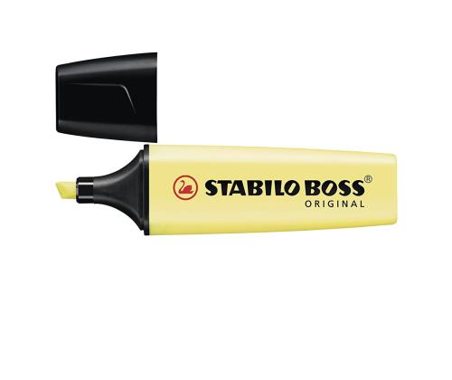 Tekstimarker STABILO Boss pastell, kollane