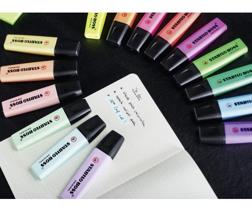 Tekstimarker STABILO Boss pastell, lilla