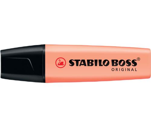 Tekstimarker STABILO Boss pastell, virsikuroosa