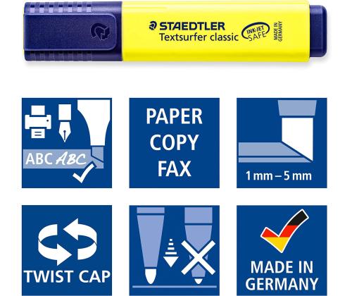 Tekstimarkerite komplekt STAEDTLER 364C 6värvi pastelsed toonid