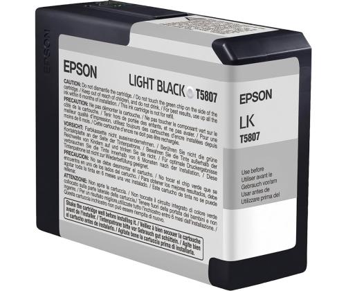 Tindikassett Epson Stylus Pro T5807 hele must (80ml)