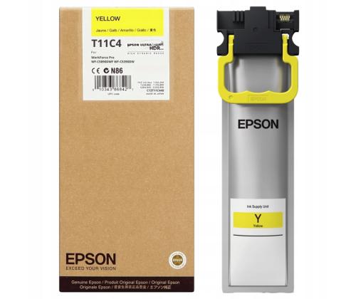 Tindikassett EPSON T11C4 L (WF-C5390, WF-C5890) 3000 lehte kollane