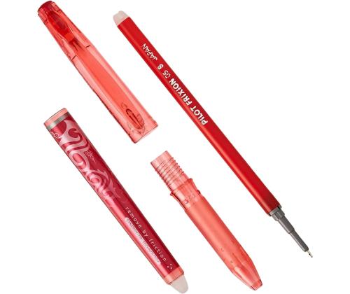 Tindipliiats korgiga PILOT Frixion Point kirjutab-kustutab 0,5mm punane