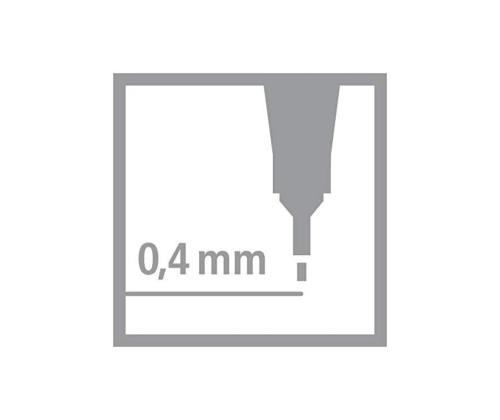 Tindipliiats korgiga STABILO Point 88 F0,4mm roheline