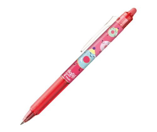Tindipliiats mehaaniline PILOT Frixion Clicker Fancy Sweet Coral Pink kustutatav 0,7mm sinine