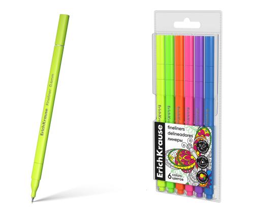 Tindipliiatsite komplekt ERICH KRAUSE Art Spirit Fineliner 0,4mm 6 värvi