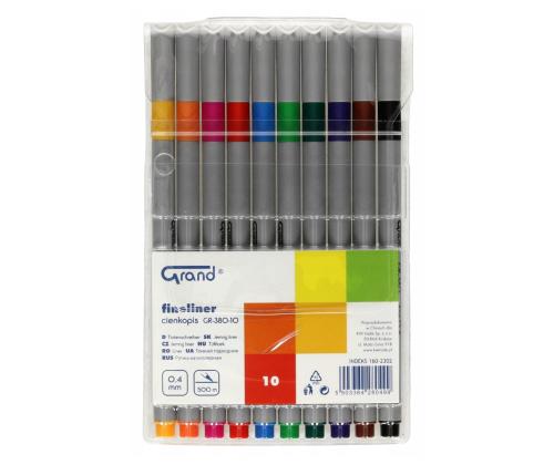 Tindipliiatsite komplekt viltotsaga GRAND GR-380 10 värvi