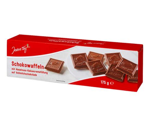 Vahvlid JEDEN TAG, piimašokolaadiga 175g