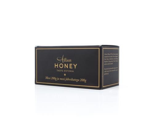 Artisan Honey Õiemesi 200 g + mesi jõhvikatega 200 g kartongist kinkekarbis