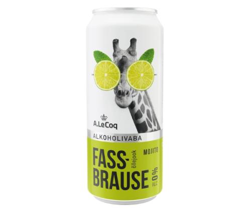 A. LE COQ Fassbrause Mojito alkoholivaba õllejook 50cl (purk)