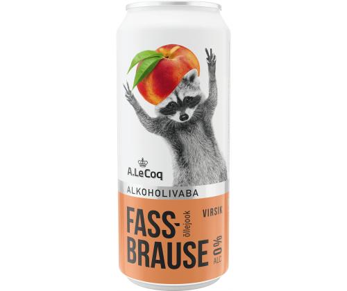 A. LE COQ Fassbrause Peach alkoholivaba õllejook 50cl (purk)