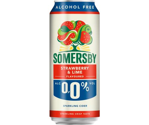 SOMERSBY Alkoholivaba siider Strawberry&Lime 50cl (purk)