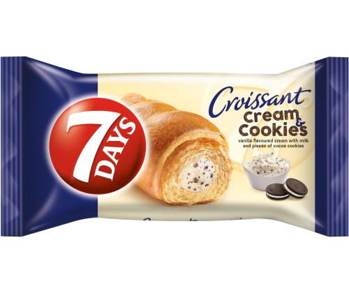 CHIPITA 7 DAYS Croissant vaniljekreemi ja küpsistega 60g