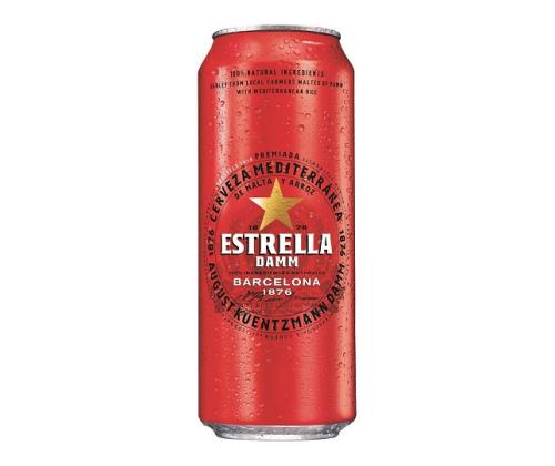 ESTRELLA Damm õlu hele 4,6% 50cl (purk) Hispaania