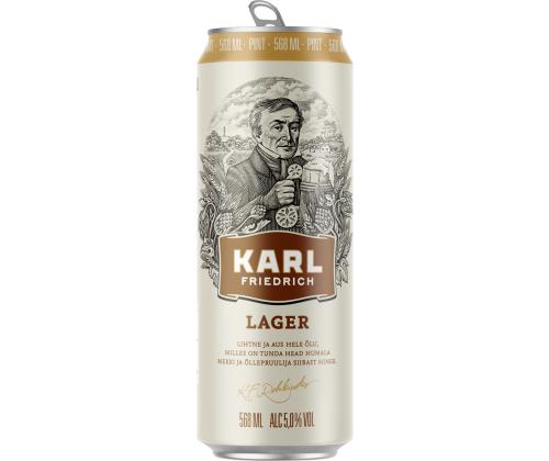 SAKU õlu Karl Friedrich hele 5% 56,8cl (purk)