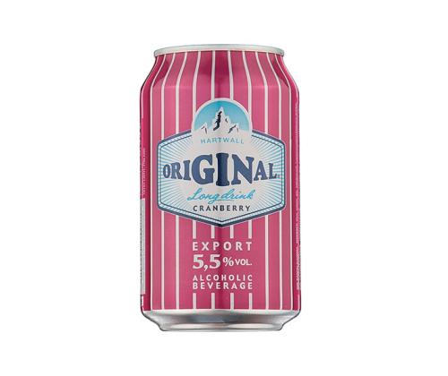 HARTWALL Long Drink Original Cranberry 5,5% 33cl (purk)