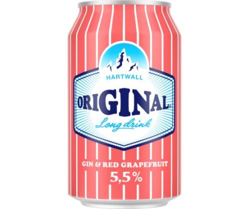 HARTWALL Long Drink Original Red Grapefruit 5,5% 33cl (purk)