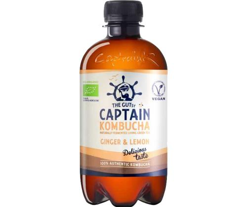 CAPTAIN Kombucha Ingveri-sidruni Organic 0,4l (pet)