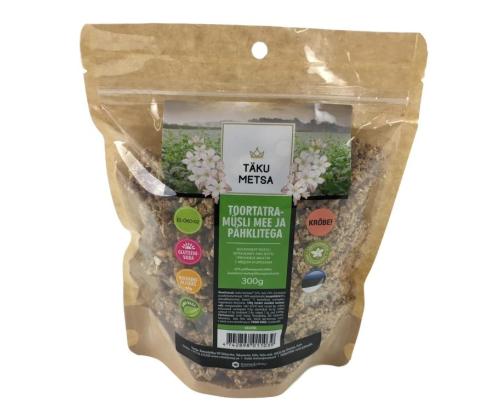 TÄKUMETSA Toortatramüsli mee ja pähklitega 300g