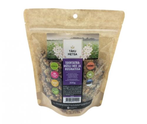 TÄKUMETSA Toortatramüsli mee ja rosinatega 300g