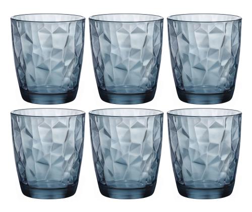 BEST Joogiklaas Diamond 300ml sinine 6tk (Bormioli Rocco)