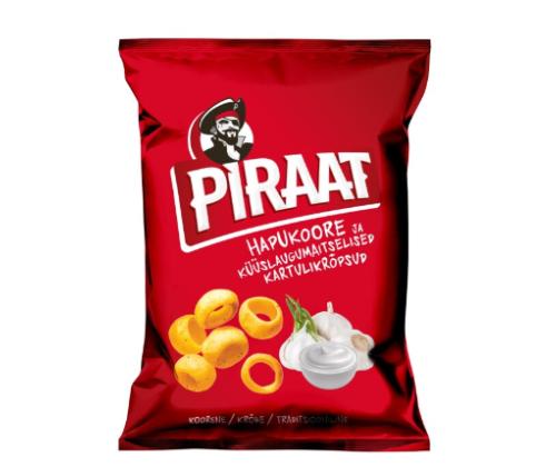 BALSNACK Kartulikrõpsud Piraat hapukoor ja küüslauk 60g
