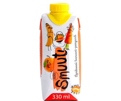 AURA Smuuti aprikoosi-banaani-porgandi 0,33l