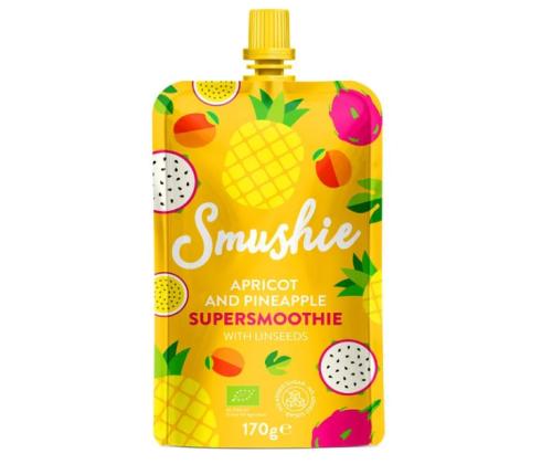 SALVEST Smushie aprikoosi-ananassi linaseemnetega 170g