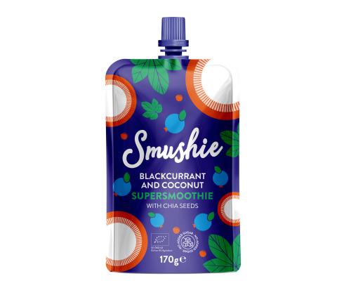 SALVEST Smushie mustsõstra-kookose ja chia seemnetega 170g